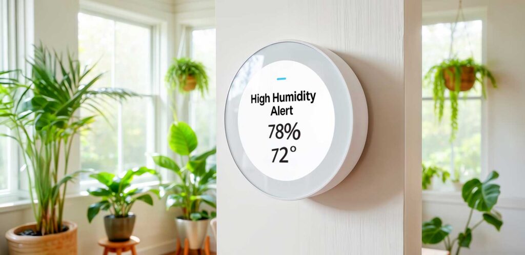 AC short-cycling leads to a high humidity level